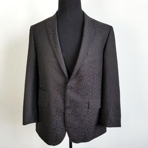 Robert Graham Black Silk Paisley Blazer Sport Coat